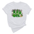 thumbnail image 2 of LSLJS Col Rond Imprimé Trèfle de Saint Patrick Manches Courtes Décontracté Ample Manches Courtes Col Rond Haut/chemise, Cadeaux pour Femmes, 2 of 4