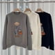thumbnail image 2 of Suéter de cachemira de primavera para mujer Suéter Ralph Bear Suéter elegante informal holgado con cuello redondo Suéter de punto para mujer Lauren Bear 2024 Nuevo, 2 of 5