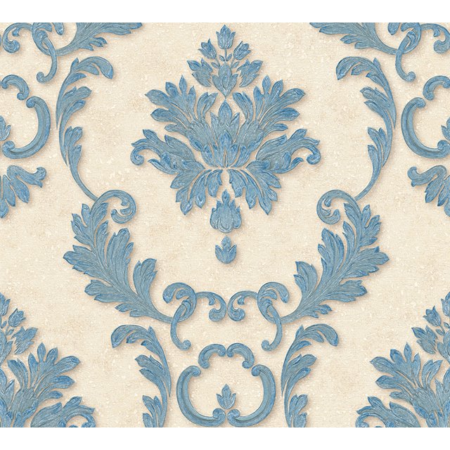 Luxe - un Rouleau de Papier Peint Beige de Haute Qualité, Décoration Murale Traditionnelle