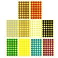 thumbnail image 3 of 10 hojas auto adhesivo Redondas Las etiquetas de colores Marcado etiquetas engomadas desprendibles (25 mm de oro + plata + Rojo + Amarillo + + blanco + azul + verde + Café + púrpura Cada hoja 1), 3 of 5