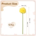 thumbnail image 2 of Uxcell 10 piezas de flores de bola de crisantemo artificiales, ramo de flores de crisantemo falso, flores de madre de seda para decoración de hogar, jardín, boda y fiesta, amarillo, 2 of 7