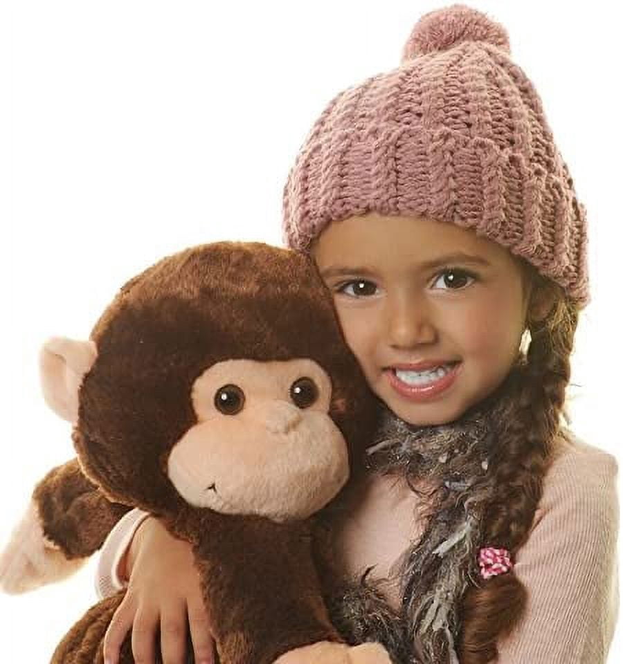 Hugo Warmkins Original 18" Weighted Sensory Plush Monkey,Therapeutic,Calming,Comforting.Hot/Cold,Microwavable,Doubles as Backpack and Storage.Removable, Adjustable Straps & Reversible Paws