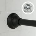 thumbnail image 3 of Better Homes & Gardens Wave Finial No Rust 43” to 72” Adjustable Tension Shower Curtain Rod, Black, 3 of 6