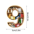 thumbnail image 2 of Christmas Pendant Book Storage Rack Party Home Decoration Creative DIY Acrylic With LED Light Hanging Ornament, 2 of 17
