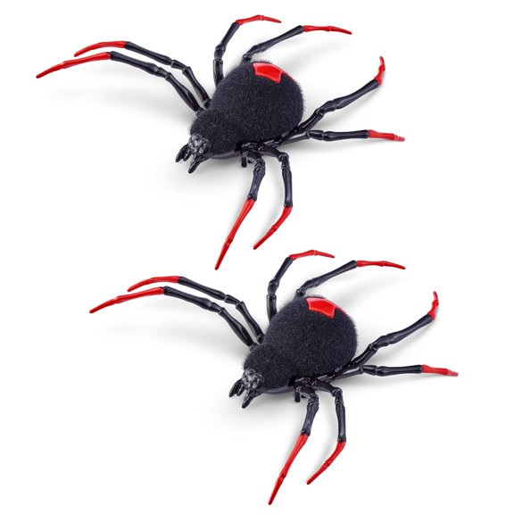 Pack de 2 unidades de Toy Robo Alive Crawling Spider que brillan en la oscuridad