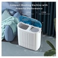 thumbnail image 2 of Portable Washing Machine, 14 Lbs Mini Washer and Spin Dryer Combo, 9 lbs Washer, 5 lbs Spinner, Compact Laundry Machine with Drain Hose, Small Washing Machine for Apartments, Dorm, RV, 2 of 8
