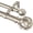 Champagne Gold, variant on 1 Inch Double Curtain Rods for Windows 72 to 144 Inches (6-12 Feet), Champagne Gold Heavy Duty Double Curtain Rod, Telescoping Drapery Rod with Netted Texture Finials