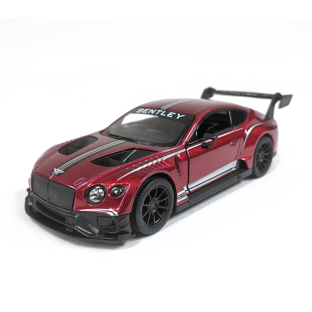 5" Diecast Bentley Continental GT3 (Red) 1/38 Scale