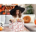 thumbnail image 2 of BOOHIT Large Halloween Gift Basket for Kids Cute Baby Candy Storage Bin Women Decor(Handprint Blood Stains), 2 of 7