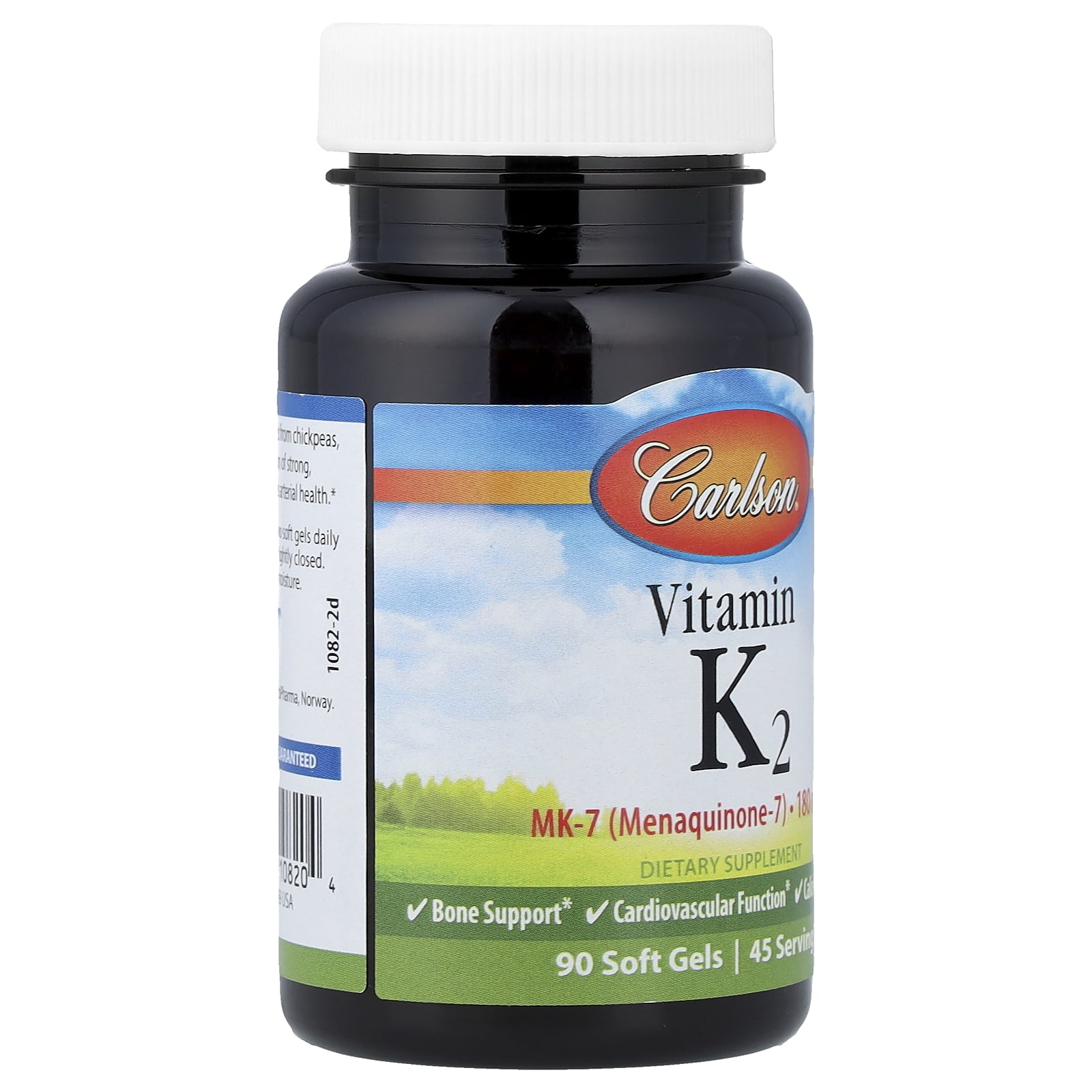 Carlson Vitamin K2, 90 Soft Gels (90 mcg per Soft Gel)