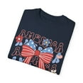 thumbnail image 3 of Coquette 4th of July America Bows Comfort Colors Shirt, 3 of 5