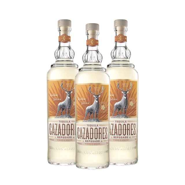 Pack De 3 Tequila Cazadores Reposado 700Ml