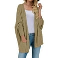 thumbnail image 2 of Viikei Plus Size Womens Cardigans Clearance Winter Coats for Women Solid Open Front Soft Pocket Long Sleeve Cardigan Jackets, 2 of 6