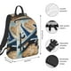 thumbnail image 2 of Disketp Airplane World Map Adventure Mochila Ligera e Impermeable, Mochila de Día Resistente para Viajes, Senderismo y Uso Diario para Hombre y Mujer, 2 of 7