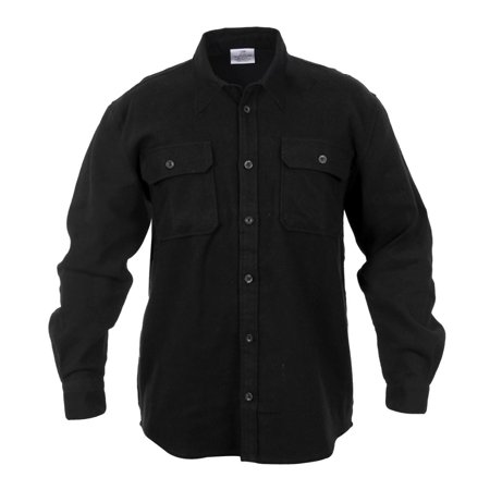 - Extra Heavyweight Brawny Flannel Shirt, Solid Colors