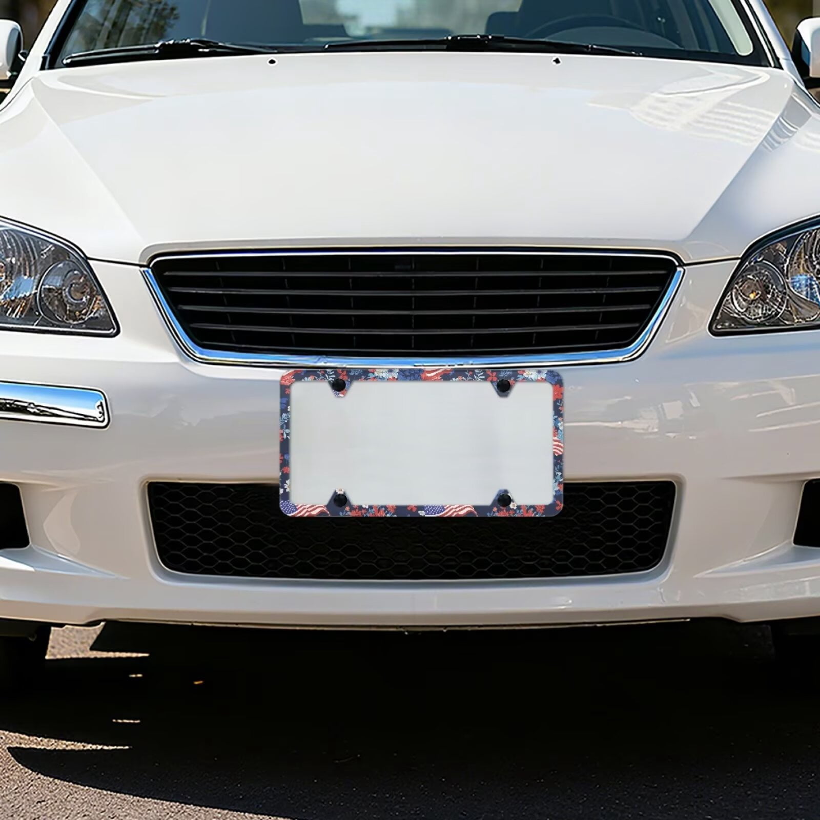 Jeiento 250th Anniversary License Plate Frames American Flag License Plate Covers for Women and Men, Universal 4 Holes Car Licence Plate Covers with Screws Washers and Caps, 2 Packs