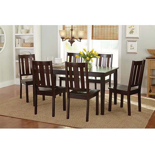 Better Homes and Gardens Bankston 7-Piece Dining Set, Mocha - Walmart