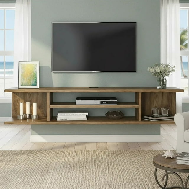 Repisa Flotante O Mesa Tv Moderna Minimalista FMNO Muebleria Liz Muebleria liz Minimalista , Moderno
