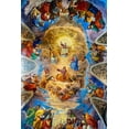 thumbnail image 2 of Perry, William 13x18 White Modern Wood Framed Museum Art Print Titled - God Jesus Mary Fresco Basilica San Giacomo In Augusta Church-Rome-Italy, 2 of 4