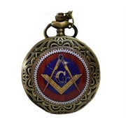 Freemason Masonic Masons Bronze Pocket Watch PW-12-M