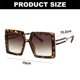 thumbnail image 2 of Gafas de sol cuadradas retras de moda europea y americana con montura grande, hechas de PC, 2 of 5