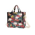 thumbnail image 7 of FORMRS Womens Corduroy Tote Bag Crossbody Shoulder Handbag with Pocket, Black Lucky Cat, 7 of 7