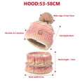 thumbnail image 5 of Caywon Women's Autumn Winter Outdoor Cold-Proof Warm Knit Wool Hat Large Head Circumference,Fleece Lined with Ear Protection,Stylish Beanie Cold Weather Headwear, 5 of 5