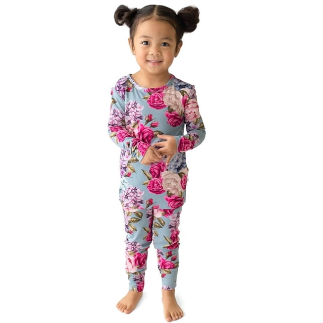 Pijama elegante con encaje de cacahuete, manga larga, 7 a 8 años, hasta el tobillo