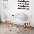 thumbnail image 3 of Alden Design Folding Manicure Table Nail Beautician Desk with Lockable Wheels & Bag, 3 of 10