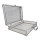 thumbnail image 2 of Estuche de viaje para maquillaje Estuche de almacenamiento con asa, Estuche de transporte de aleación de aluminio, Estuche de transporte transparente, 2 of 9