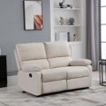 thumbnail image 2 of HOMCOM Canapé Inclinable 2 Places avec Repose-Pieds, 2 of 10