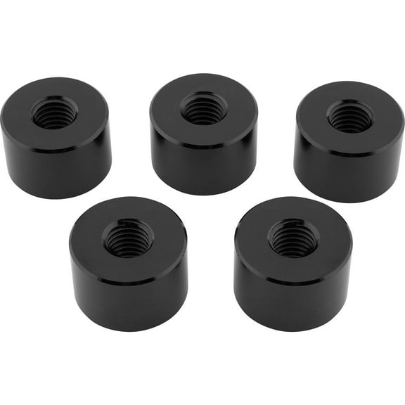 Speedway Motors Aluminum Wide 5 Wheel Spacers, 1 Inch, Set of 5