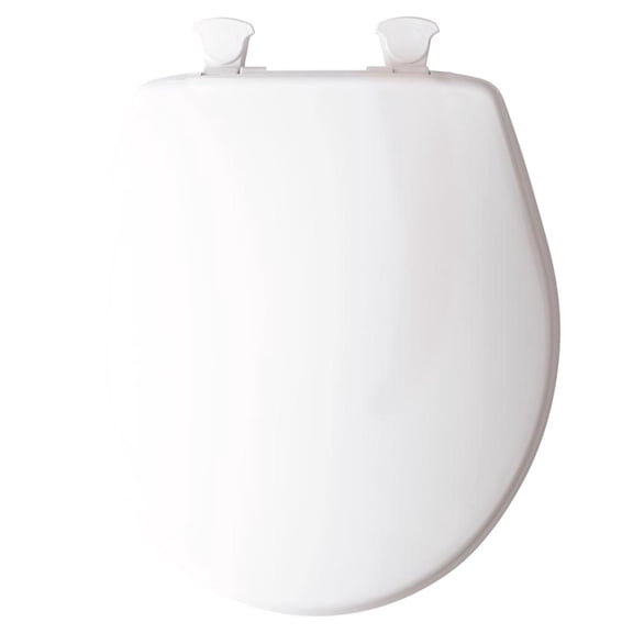 Mayfair by Bemis Round White Plastic Toilet Seat