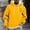 Yellow, variant on Men's Hoodies 4XL Big and Tall with Front Pocket Casual Fashion Printed Pullover Drawstring Long Sleeve Hooded Sweatshirts