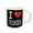 White, variant on 3drose, Geeky Old School Pixelated Pixels 8-bit I Heart I Love Techies, 11oz Two-tone Green Mug