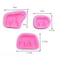 thumbnail image 4 of Silicone Molds Elephant Shape Silicone Mould Used For Making Cake Decoration Handmade Biscuits 3 Types Pink,Pink, 4 of 4