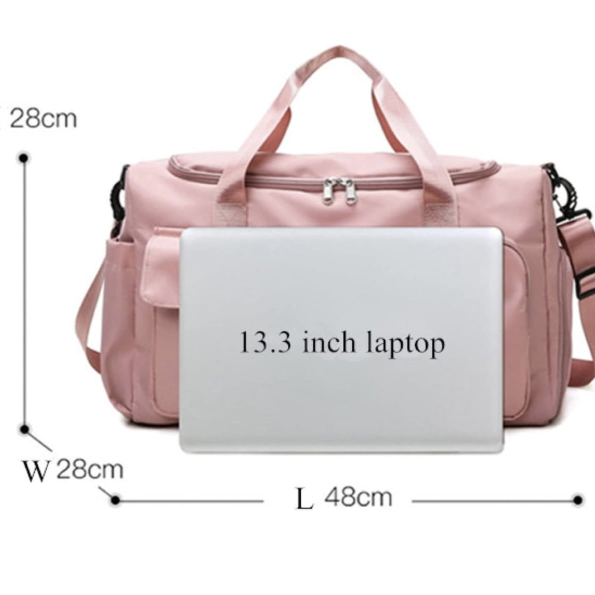 Sports Duffle Bag. Spacious Gym Bag for Workouts and Travel, 19 Inch