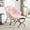 Pink + Steel + Cotton+5, variant on LANKANG Upholstered Leisure Reading Sofa Chair with Footrest White Modern Corner Lazy Lounge Chair with Armrest Side Pocket and Matching Ottoman