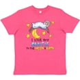thumbnail image 3 of Inktastic I Love my Auntie to the Moon and Back Cute Sheep Youth T-Shirt, 3 of 5