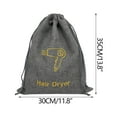 thumbnail image 2 of SHIMELE Jute-Like Dustproof Drawstring Bag for Hair Dryer, Portable Multi-Functional Storage, Lightweight and Stylish Organization Solution, 2 of 2