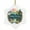 Arkansas, variant on State Ornament – Ceramic Christmas Decoration with Name – Vintage Holiday Keepsake Featuring Icons of California State Themes & Landmarks – Ceramic Snowflake Ornament 192OR5