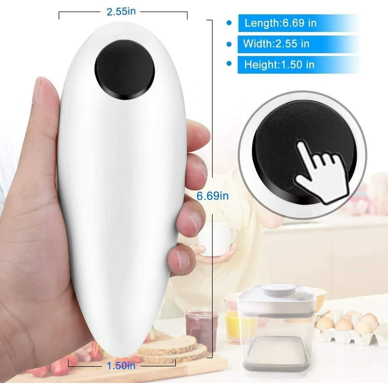 Can Opener, Electric Can Opener Smooth Edge One Touch Can Opener, Electric  Can Openers For Seniors With Arthritis Botao