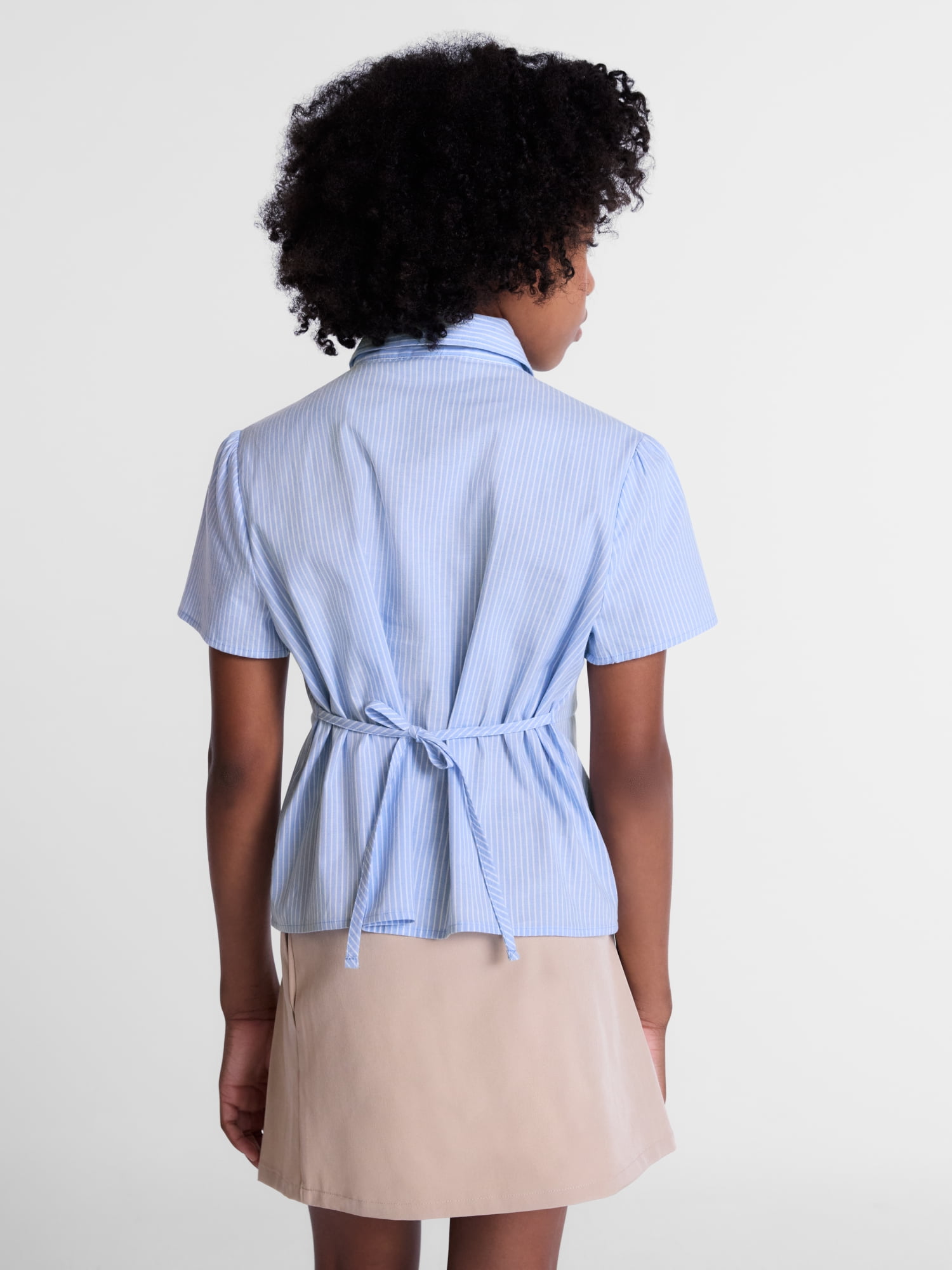Weekend Academy Girls Button Front Shirt, Sizes 4-18