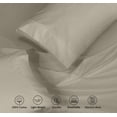 thumbnail image 6 of RUVANTI 100% Cotton Sheets – California King Percale Bedding, Cooling & Breathable, Durable with a Crisp, Soft & Comfortable Feel, 14" Deep Pocket, 4-Piece Set, Taupe, 6 of 7