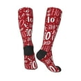 thumbnail image 4 of Balery Ho Pattern Funny Christmas Fun Novelty Socks Men'S Women'S Crew Socks Funny Crazy Novelty Socks Quirky And Cool Socks, 4 of 9