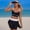 *Black, variant on ClodeEU Women's Color Block V Neck Tankini Swim Dress Set, Two Piece Athletic Swimsuit with Skirted Bottom, Built-in Shorts for Beach Tennis Hot Pink,Womens Plus L