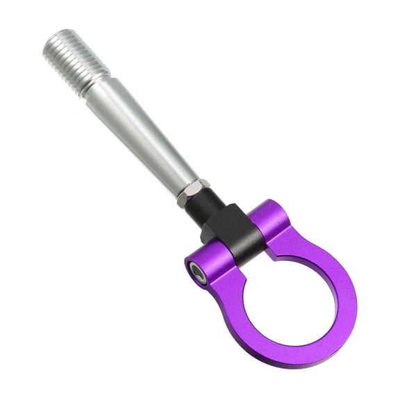 Purple Round Front Rear Bumper Trailer Ring Eye Towing Hook Screw for Nissan GTR R35 2009-up