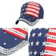 thumbnail image 2 of EeaseMX Gorra de béisbol con bandera estadounidense y brillantes diamantes de imitación para mujer (azul), 2 of 8