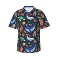 thumbnail image 2 of Yiaed The Underwater World Print Hawaiian Shirt for Men Short Sleeve Button Down Shirts Beach Shirts for Men-XX-Large, 2 of 5