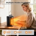 thumbnail image 6 of FREE VILLAGE Space Heater Small,Portable Electric Heater for Indoor Use,Room Heater with PTC Ceramic Fast Safety Heat,Desk Heater for Office Bedroom,Bathroom,Rvs - Black, 6 of 7